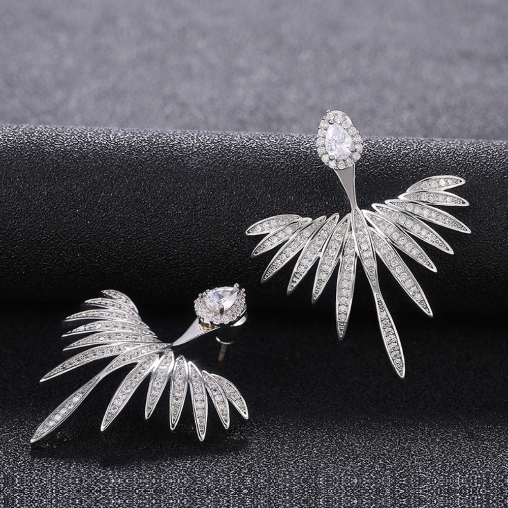 Very Pretty Angel Wings Diamond Earrings